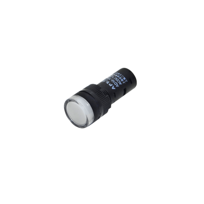 PILOTO-LED-W-12V Blanco Luz Piloto LED 12VDC/AC 15mm-diametro 19mm-cabeza 45mm-altura