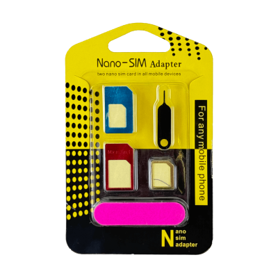 SIM-CARD 4 en 1 Adaptador Tarjeta SIM incl-lija reset herramientas maestras