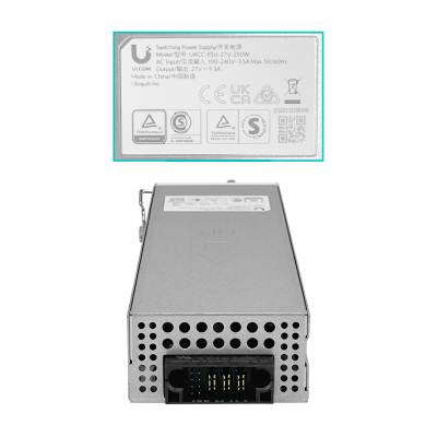PSU-27 UBIQUITI Fuente de alimentación 27V 9,3A 250W 100-240VAC C14 para UISP-P-Pro