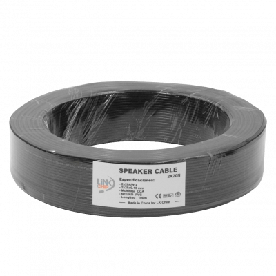 2X20N Negro 2x20AWG CCA 2x0,5mm2 100mts Cable Paralelo Multifilar 28x0,15mm