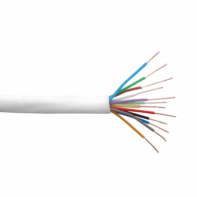 J100-12. Cable telefonico 100 metros 12 conductores calibre 24AWG configuracion 6 pares trenzados diametro redondo material cobre aleado CCA seccion 12x0,5mm