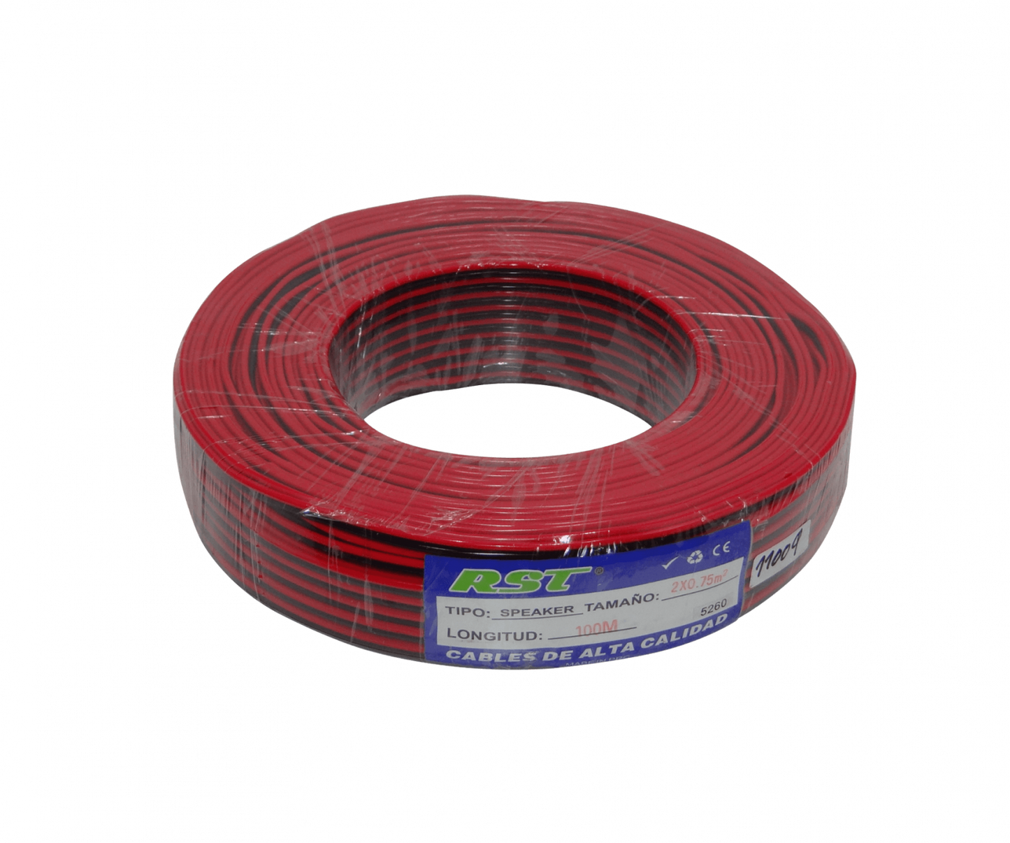 2X18RN. RST 2x18AWG 2x0,75mm2 Rojo-Negro Paralelo 100mts Cable Parlante