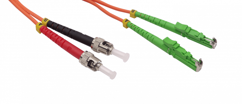 JFMDT3. 3mt E2000/APC-ST/UPC OM1 MultiModo MM Duplex Jumper Fibra 62.5/125um