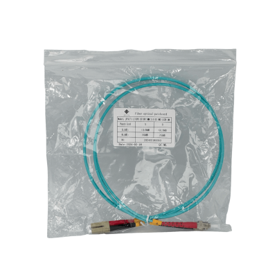 JF3LT1 1mt LC-ST OM3 Multimodo MM Duplex Cable de Interconexión Fibra Óptica 3.0mm 50/125um