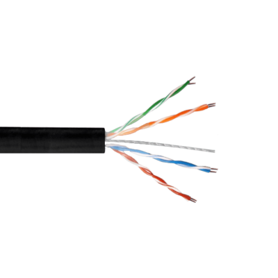 CBX6T-UN3 TRIMERX AWG23 CAT6 Intemperie Negro Alambre Unifilar 305metros Cobre