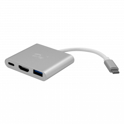 USBC-HDMIC Adaptador Alternativo de USB-C Macho a HDMI Hembra con USB-A Hembra y USB-C Hembra