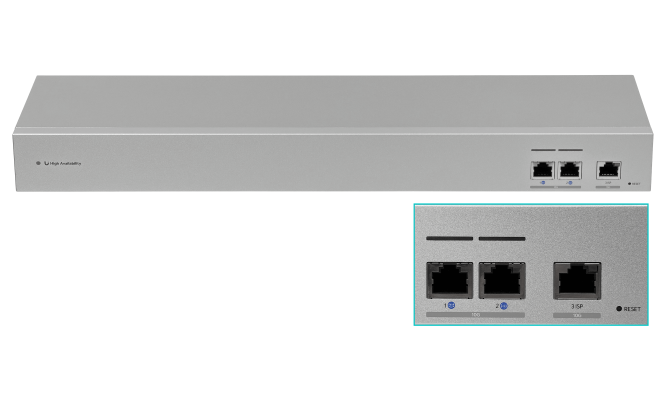 USW-WAN-RJ45 UBIQUITI 1-1000 3-10G Puerta de Enlace UniFi Empresarial para Bastidor 18W 2-220VAC