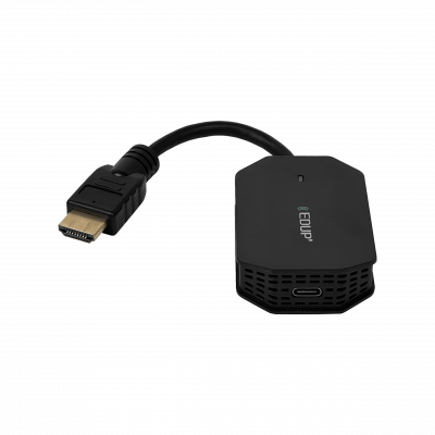 HDMI-5C. Kit inalambrico HDMI-USBC Ant-Fijas 15mt 5GHz req-5V 1080p Type-C
