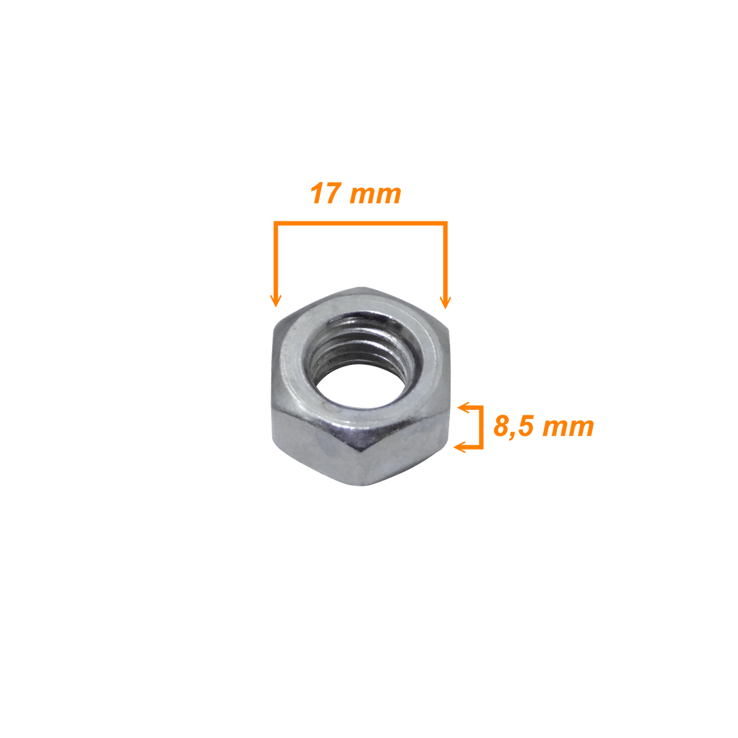 TUE-M10 M10 Tuerca Hexagonal-17mm alt-8,5mm 1-und compatible cn Sinfin M10-230