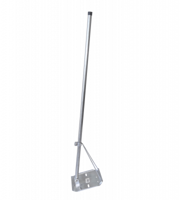 TRIPODE-1 Trípode de 120cm con Caño de 1 Pulgada y Base Cuadrada Galvanizada de 24x24cm