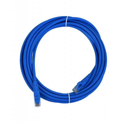 CP6A-50L LINKMADE Cable Patch Multifilar Cat6 U/UTP Azul LSZH de 5 Metros Inyectado