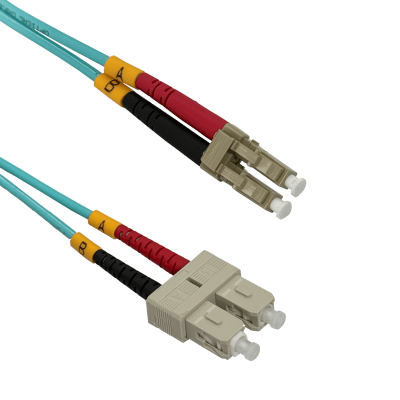 JF3LC100 100mt LC-SC OM3 Multimodo MM Duplex Latiguillo Fibra 50/125um 3.0mm LSZH