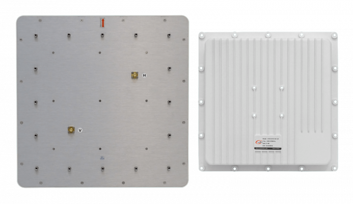 ANT-2317 Antena Plana 17dBi 2.3-2.7GHz Banda-2.4GHz Apertura-23x23° 2-Conectores-RPSMA 32x32cm Uso-Exterior