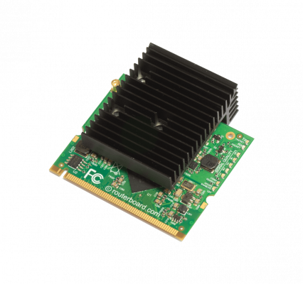 R2SHPN MIKROTIK tarjeta inalámbrica 1xMMCX 32dBm 2,4GHz b/g/n 125Mbps 1.6W chipset AR9223 Mini PCI 9 indicadores LED