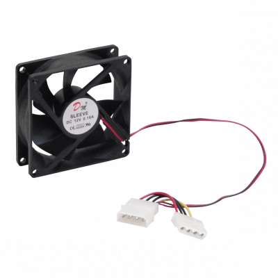 VENT-12V Ventilador Turbina 80x80x25mm 12VDC 0.18A con Conectores AMP/Molex ATX 8025