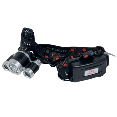LINTERNA-B Linterna 3-LED Cintillo p/Cabeza pila interna de Litio Recargable
