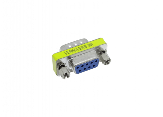 DB9-MH Adaptador de Conexión Serial DB9 Macho a Hembra sin Cable, Modelo DE-09/HM