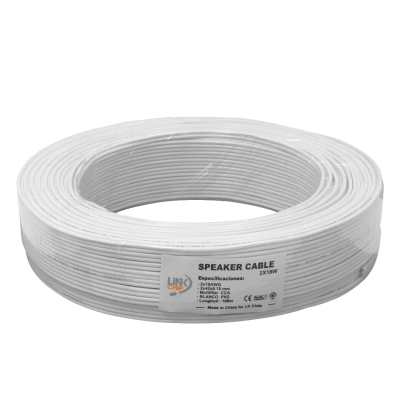 2X18W Blanco 2x18AWG 100mt CCA 2x0,75mm2 90mt Cable Paralelo Multifilar 42x0