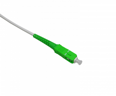 JFSA-50 Blanco Bajante 50mt SC/APC Monomodo SM SX Cable de Fibra con Conector
