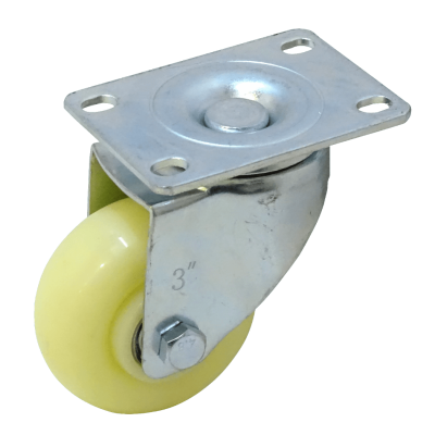 RUEDO-3B Rueda 3-pulgadas Blanca Pivotante Capacidad-30Kg 65x92x105mm