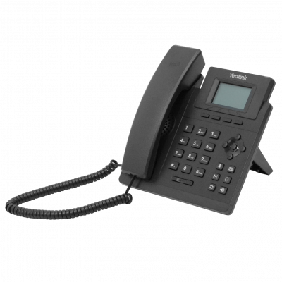 SIP-T30P YEALINK 1-Cuenta-SIP 2-Puertos-LAN incluye 5V3W PoE-af RJ9-Auricular Pantalla-sin-retroiluminar Teléfono IP