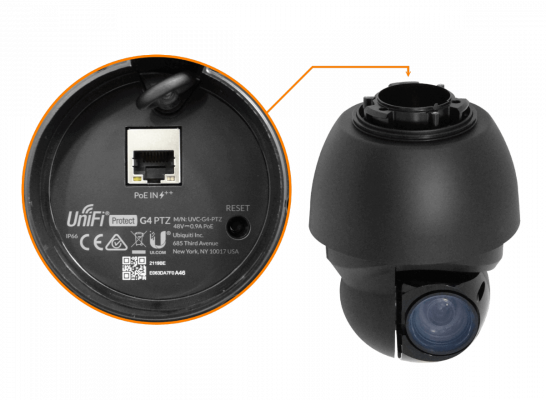 UVC-G4-PTZ UBIQUITI PTZ 4K IR F1.5 Camara-IP Zoom-opt22X IP66 1-1000 req-PoE++