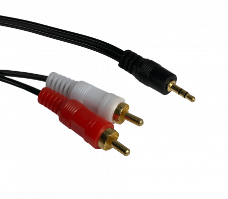 AUDIO-3MR ULINK 3,5mm-M 2-RCA-M 3mt Macho-Macho Cable Audio Plug-RCA Phone-1/8