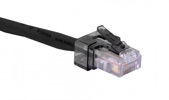 RJC-CN LINKMADE Tapa Reparadora Mini RJ45 Negra en Empaque de 10 Unidades
