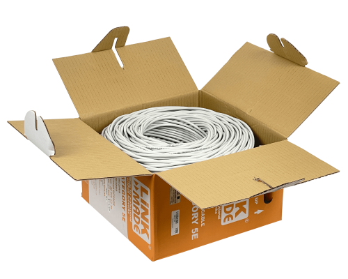 CBL-FG3 LINKMADE Cat5e F/UTP 300mts Unifilar GRIS 24AWG PVC Cobre Caja Taiwan