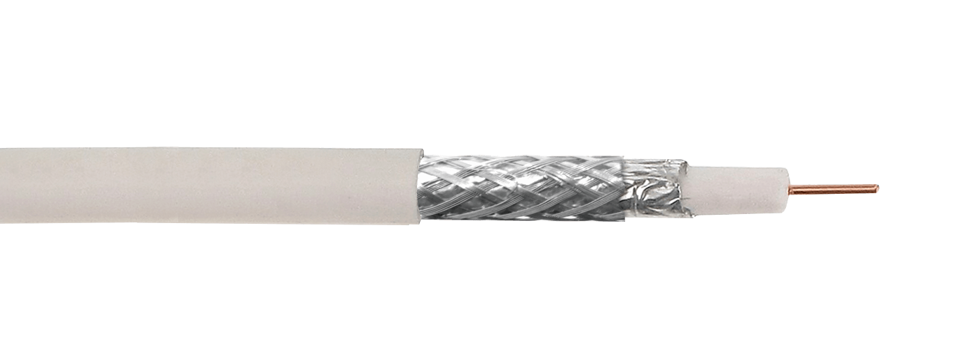 CCRG6W RG6 Blanco 305mts Carrete RG-6 Cable Coaxial 75ohm Aleacion-CCS