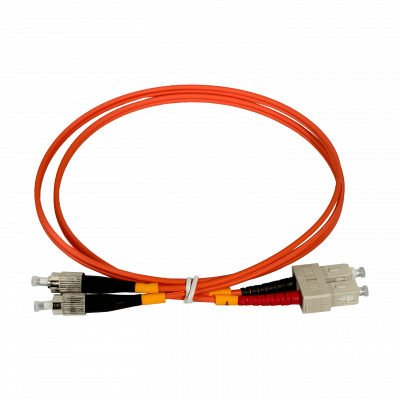 JFMCF1 1 metro SC-FC OM1 Multimodo MM Dúplex Latiguillo Fibra Óptica 62.5/125µm LSZH