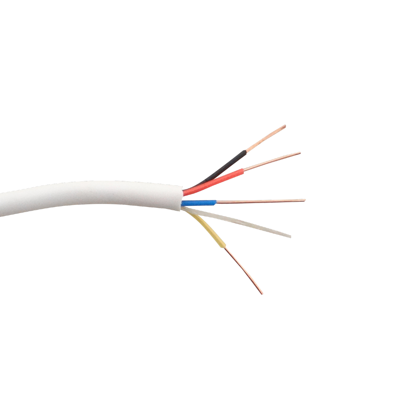 J300-4 Rollo de 300 metros de Alambre Telefónico Redondo de 2 Pares 4 Hilos 24AWG de Aleación CCA 4x0,5mm