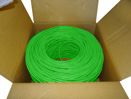 CBLL-UV LINKMADE LSZH Verde CAT6 UTP 300 Metros Conductor Único Cobre Bobina en Caja Fabricado en Taiwán