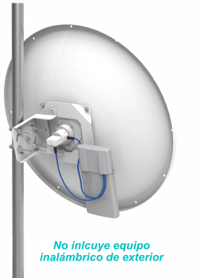 MTAD-5G-30D3 MIKROTIK MtjeSimple 30dBi 3º 700mm 4,7-5,9GHz 2x2 2-RPSMA-M/H Antena
