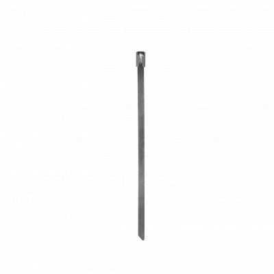 AMOX-1 Paquete de 100 unidades de flejes metálicos de acero inoxidable de 130 x 4,5 mm, calibre 0,3 mm
