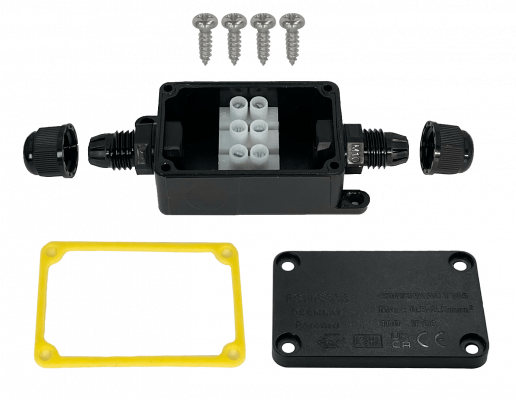 CP-IP66 Caja de conexiones copla 24A 450V AWG24-10 IP66 3x0,5-2,5mm2