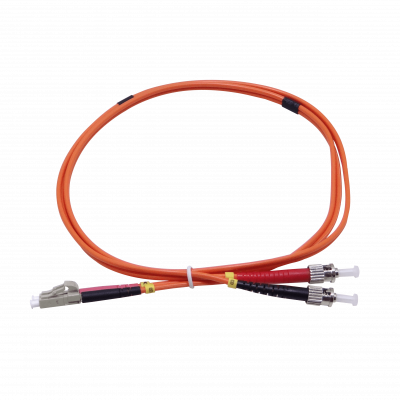 JFMLT1. 1mt LC-ST OM1 MultiModo MM Duplex Jumper Fibra 3.0mm 62.5/125um LSZH