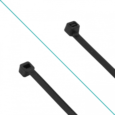 CV-42N. 50-un 200x4,8mm Negra Sujeción Plástica Nylon 4.8x200mm
