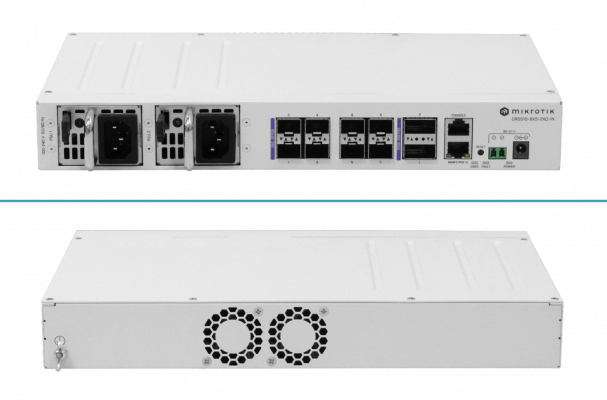 CRS510-8XS-2XQ-IN MIKROTIK 8-SFP28 2-QSFP28-100G 1-100 L5 2-220VAC req-cables-C13