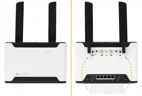 CHATEAU-LTE18-AX MIKROTIK Router LTE18 4-1000 1-2500 11ax con Ranura SIM S53UG+5HaxD2HaxD-TC&EG18-EA