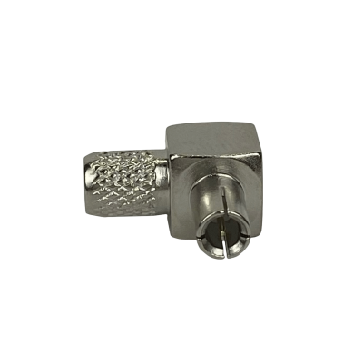 8M2J TS9-Macho en ángulo recto LMR195 Conector engarzable para RG58 RG142