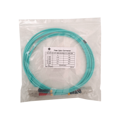 JF4CC3 LSZH 3 metros SC-SC OM4 Multimodo MM Dúplex Latiguillo de Fibra 50/125µm 3,0mm
