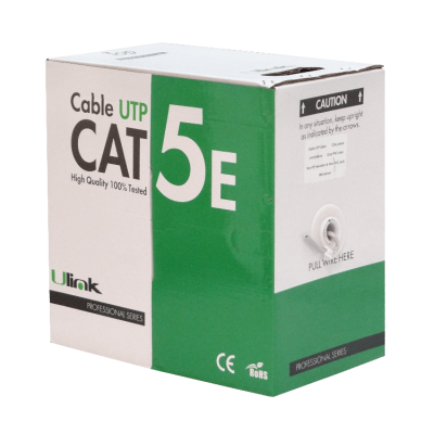 CBU-UG3H. ENLACE 100-C UTP MONOFILAR 4-PARES CCA ALEACIÓN CAJA 300 METROS SIM-CAT5E GRIS