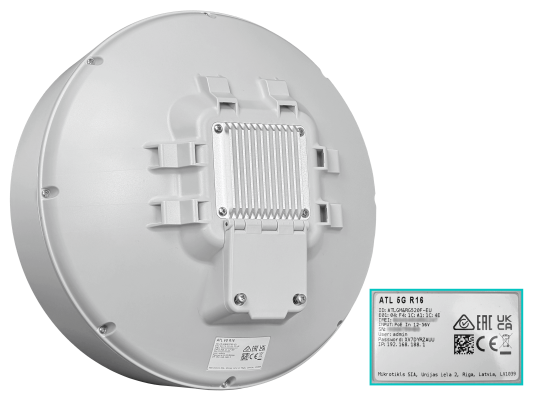 ATL-5G-R16 MIKROTIK LTE/5G 1-Puerto-Gigabit-PoE/entrada categoría-20 arreglo-4x4 ganancia-16dBi 1-Sim eSim clasificación-IP66 incluye-Fuente-24V