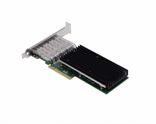 PCIE-4SFP+ LRLINK Adaptador de Red para Servidor PCIe x8 con 4 puertos SFP+ 10G, modelo LREC9804BF, basado en chip Intel XL710