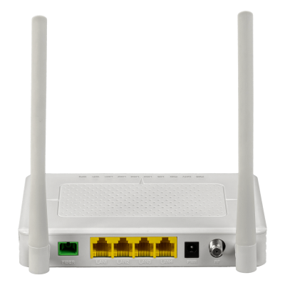 WK-3804CW WOLCK XPON CATV-F-H N300-2,4GHz 4-1000 1-PON-SC/APC incl-12V ONT ONU
