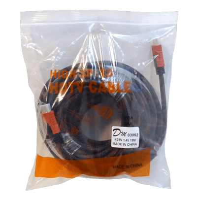 HDMI-15MM 15mt sin/Bisagra HDMI-M HDMI-M Cable Negro v1.4 3D 1500cm