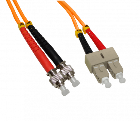 JFMTC3 3mt ST-SC OM1 MultiModo MM Duplex Jumper Fibra 62.5/125um LSZH