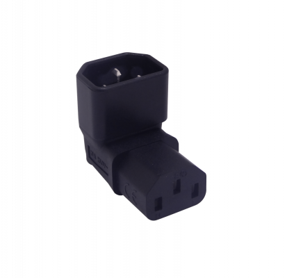 C13-C14-AE Codo Externo Macho-C14 Hembra-C13 Adaptador Eléctrico 10A