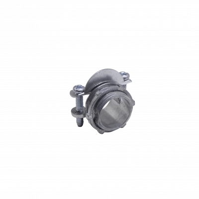 M34-CO Metalico 3/4-Pulg Union Tipo Clamp Romex para Conduit Flexible c/Hilo